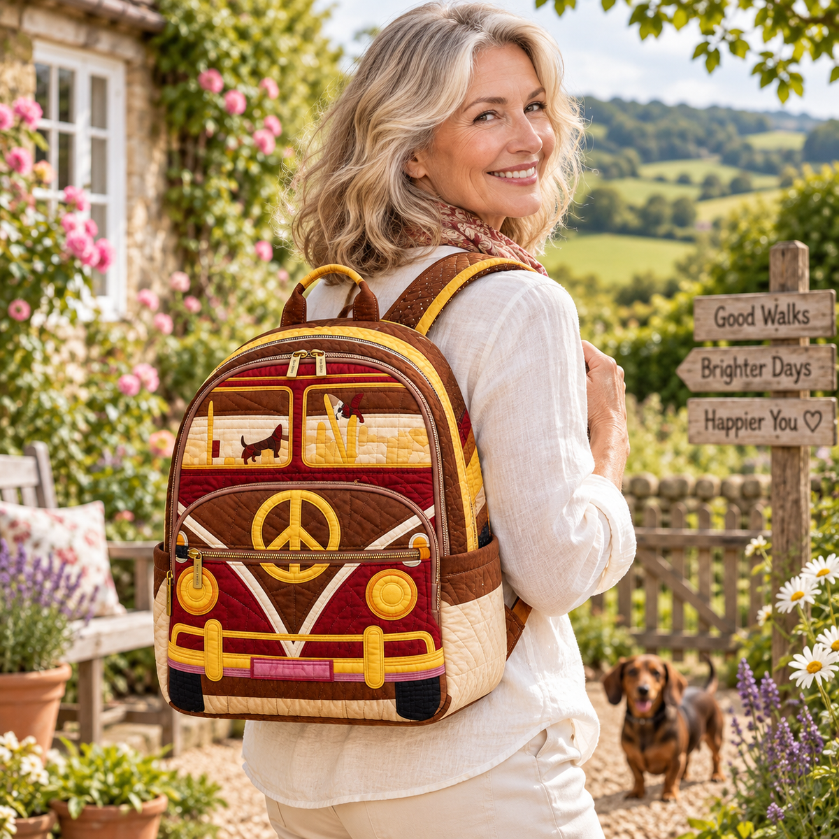 Quilted Boho Rucksack – Travel Ready