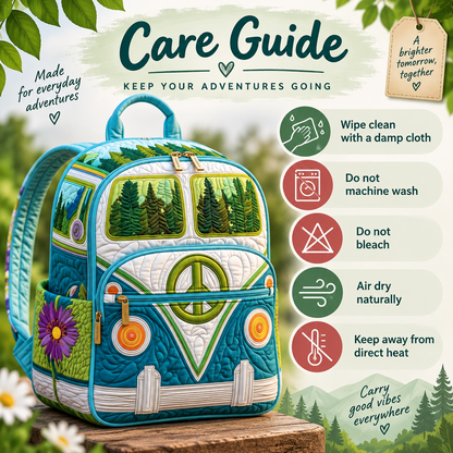 Quilted Boho Rucksack – Forest Walk