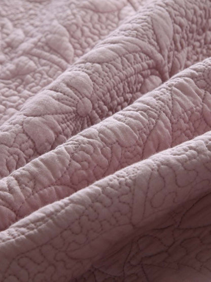 Serene Blossom 100% Cotton Floral Quilted Bedding Set