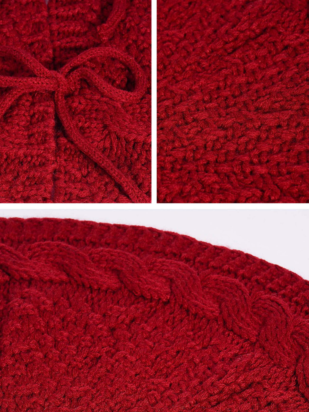 Cable Knit Christmas Tree Skirt