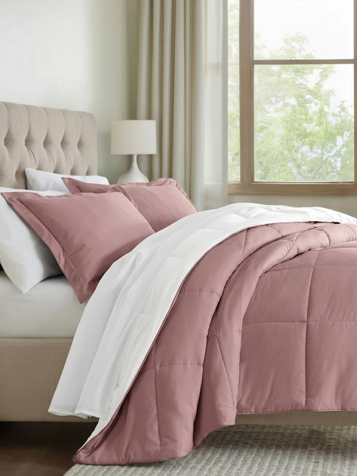 Reversible Down-Alternative Comforter Set