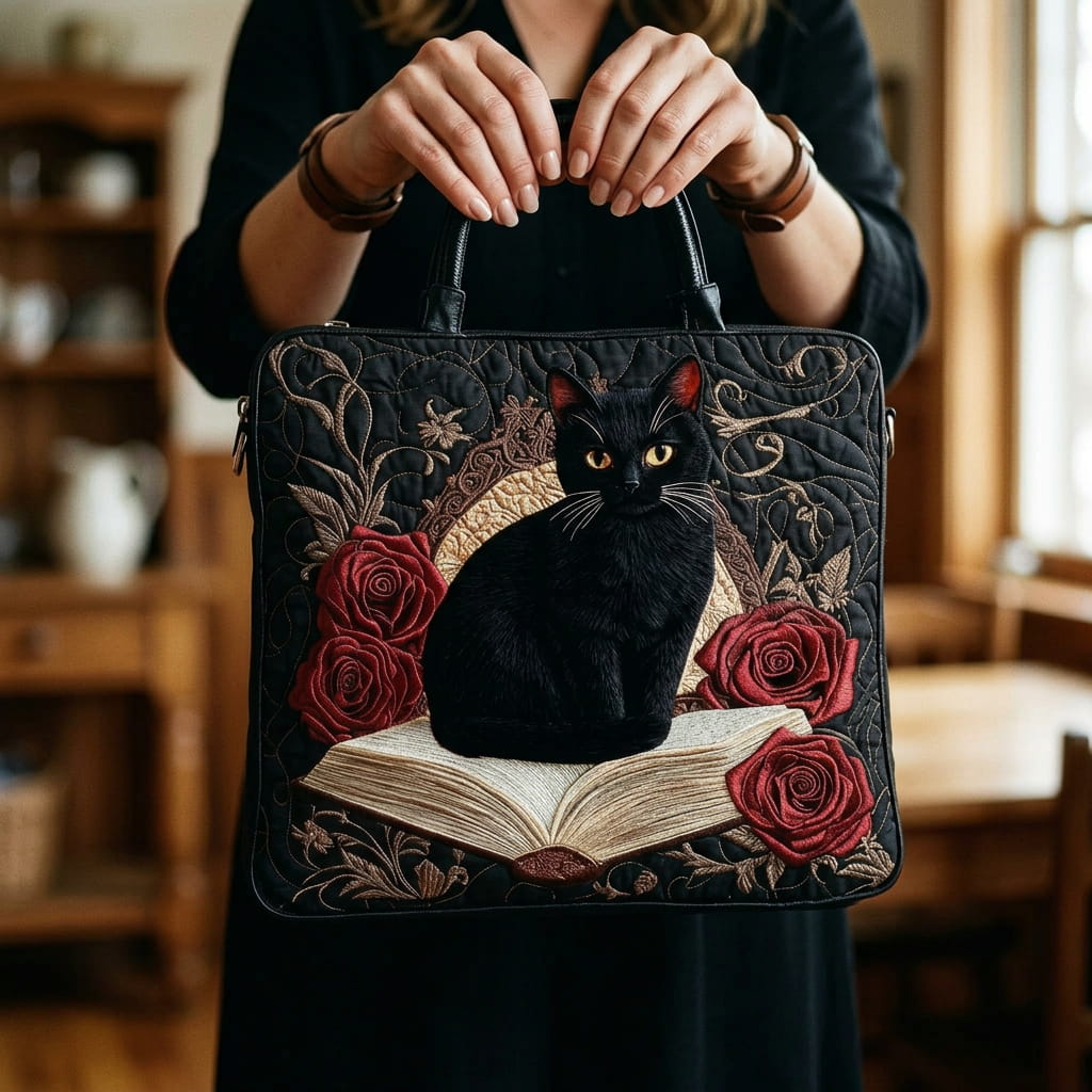 Donkere Elegantie Gewatteerde Tas