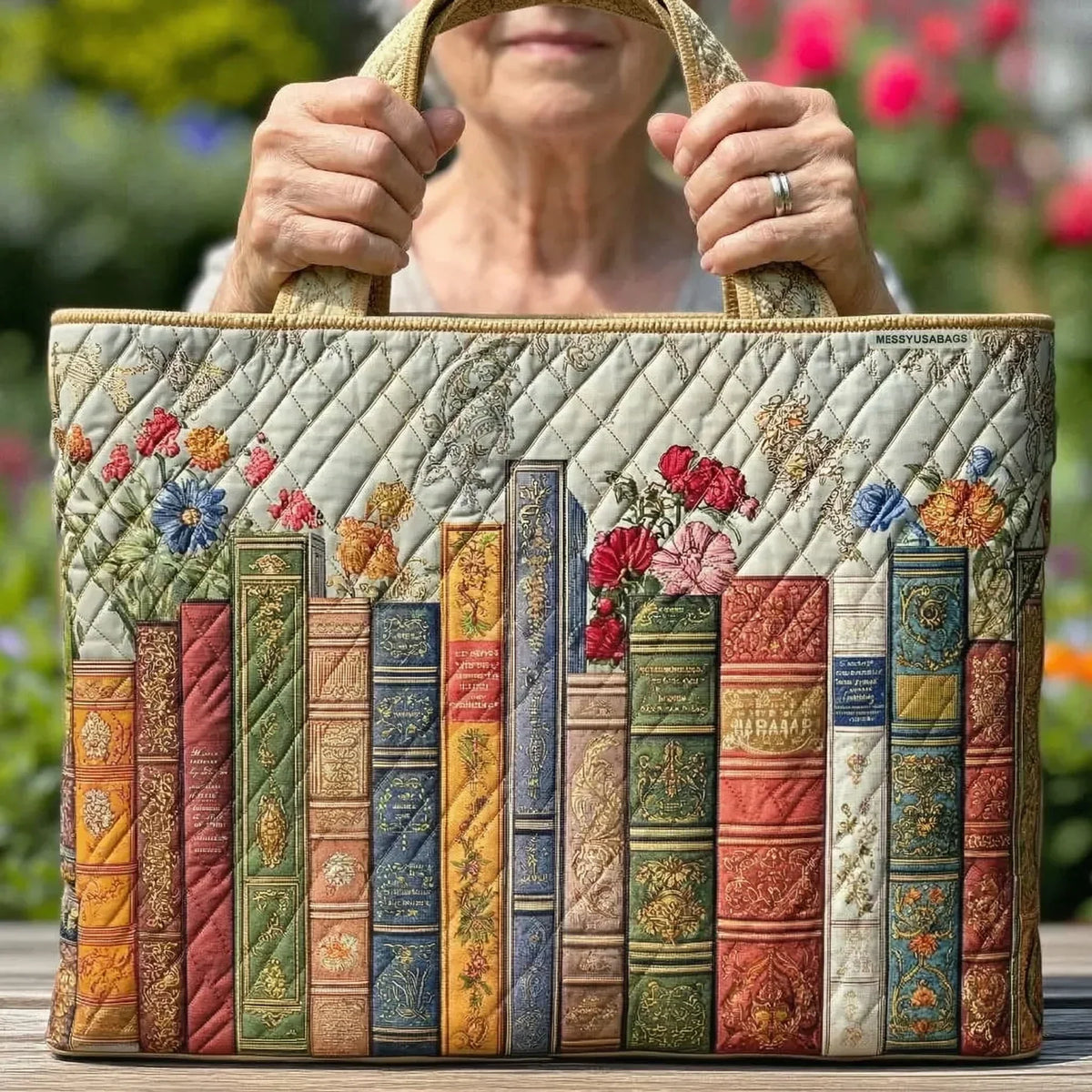 Betoverde Bibliotheek Gevoerde Draagtas