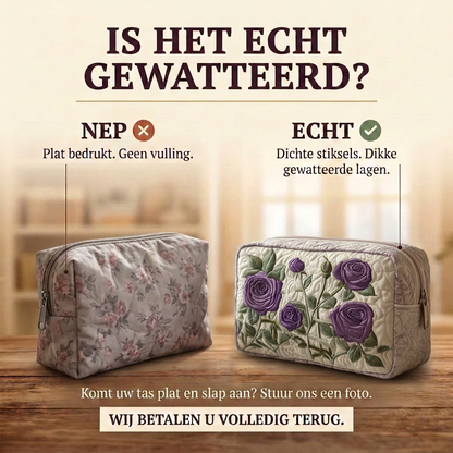 Gewatteerde make-uptas Bloei bij Maanlicht