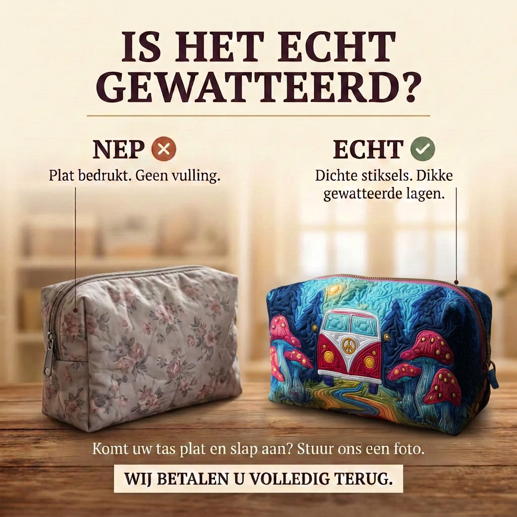 Gewatteerde make-uptas Busje bij Maanlicht