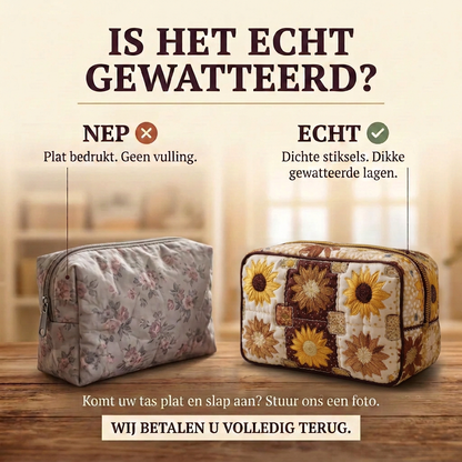 Gewatteerde make-uptas Dagelijkse Zonneschijn