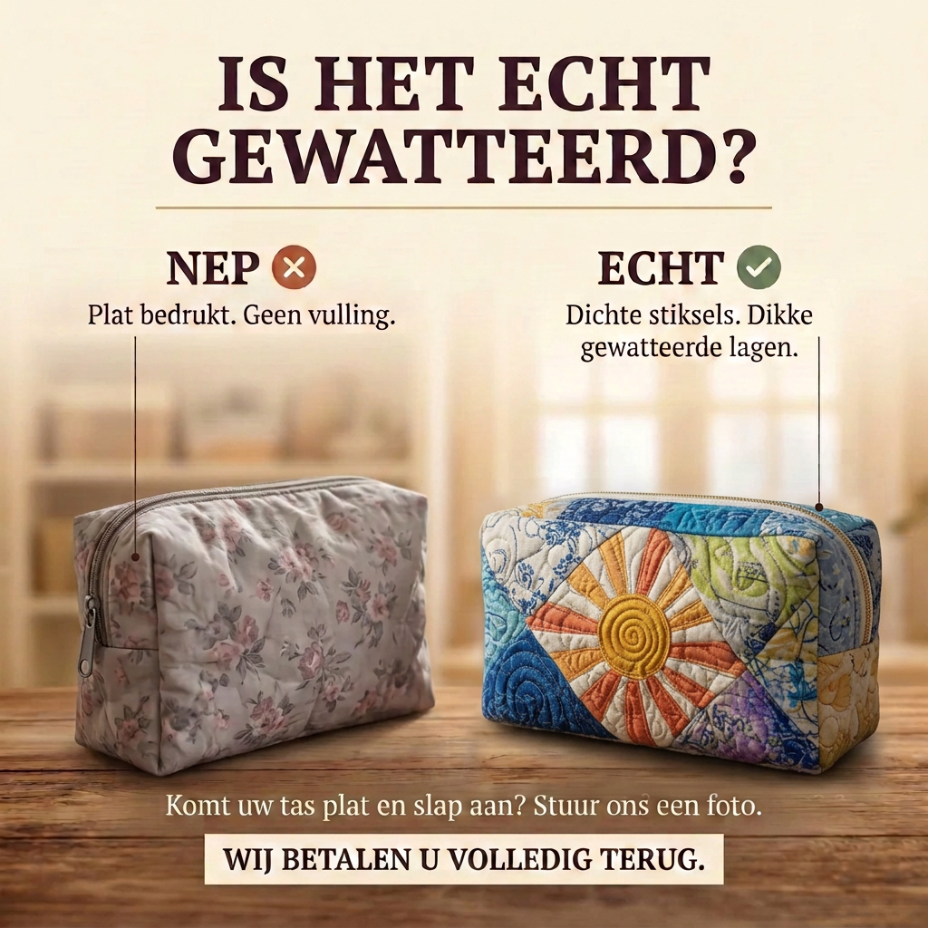 Gewatteerde make-uptas Geest van de Aarde