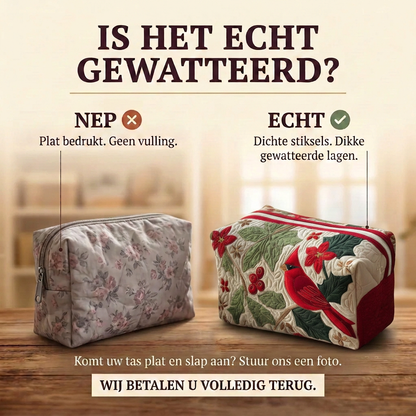 Gewatteerde make-uptas Kardinaal en Hulst