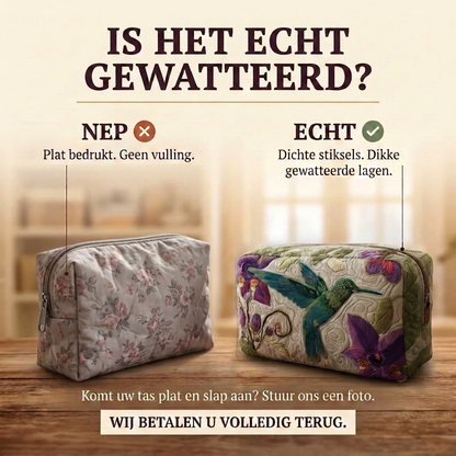 Gewatteerde make-uptas Kolibrietuin