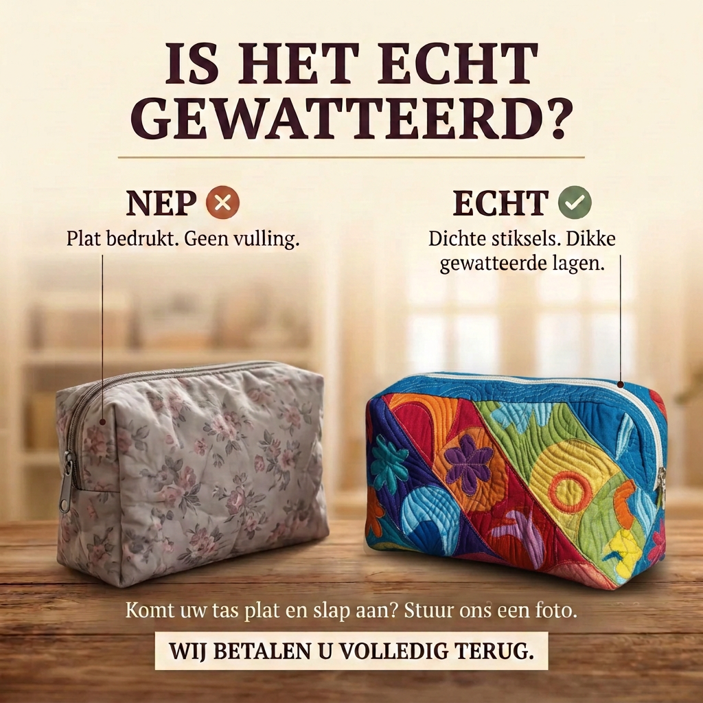 Gewatteerde make-uptas Kosmische Draai