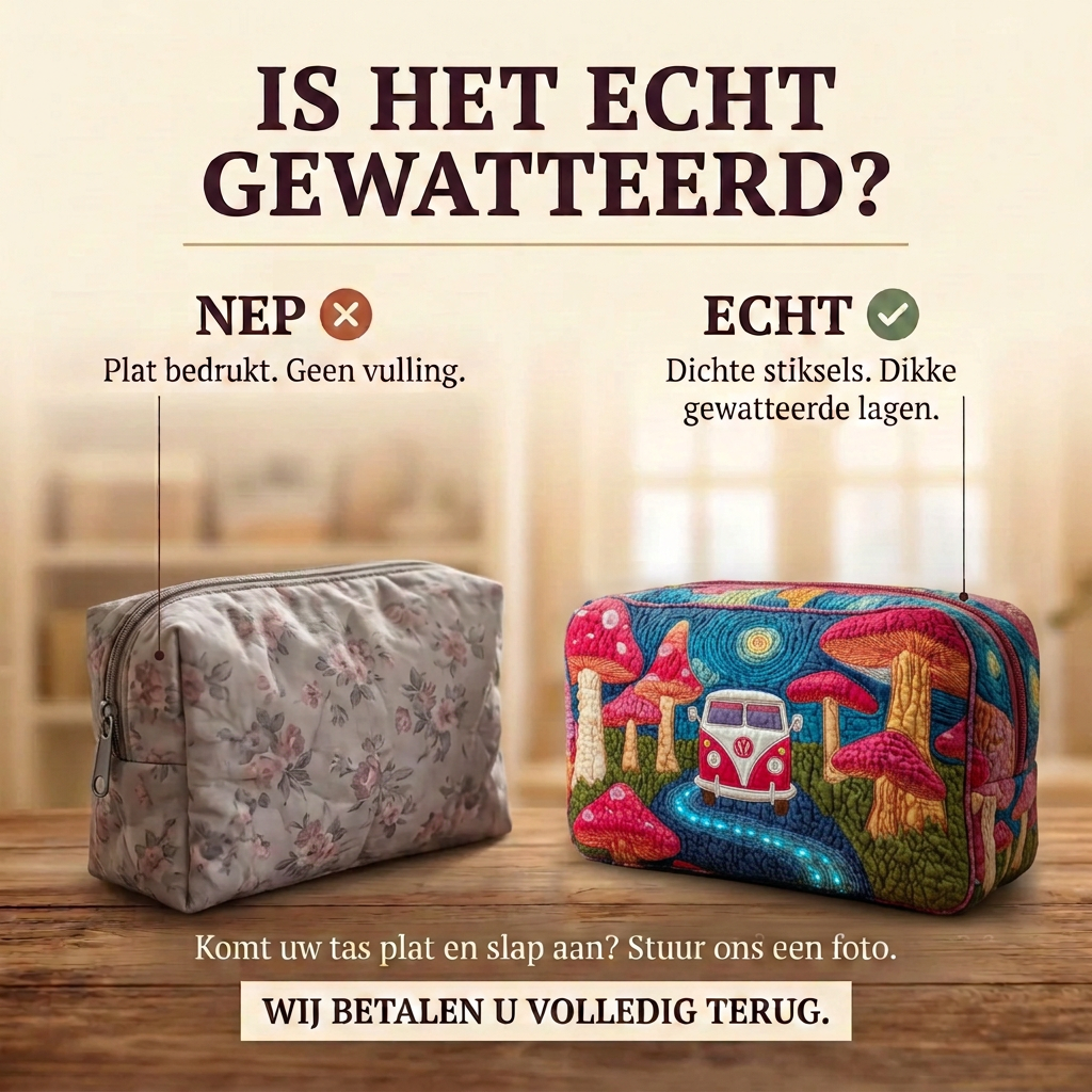 Gewatteerde make-uptas Kosmische Hippiedroom