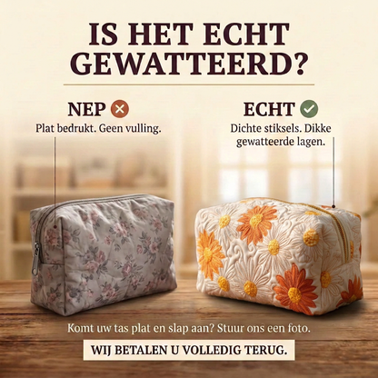Gewatteerde make-uptas Madeliefjescharme