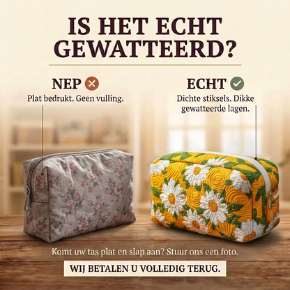 Gewatteerde make-uptas Madeliefjesdroom