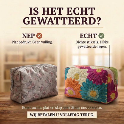 Gewatteerde make-uptas Madeliefjesgloed