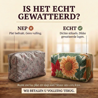 Gewatteerde make-uptas Ochtendbloei
