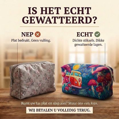 Gewatteerde make-uptas Reis door de Melkweg
