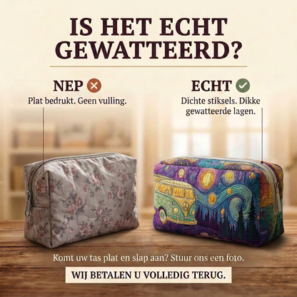 Gewatteerde make-uptas Sterrenrit
