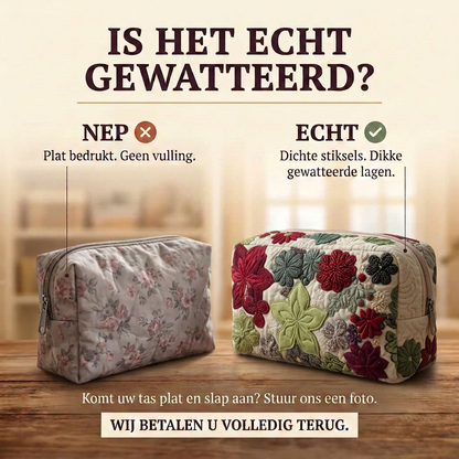 Gewatteerde make-uptas Tuinlied