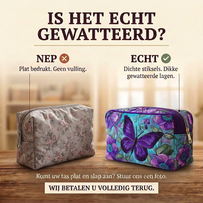Gewatteerde make-uptas Vlinderbloesem