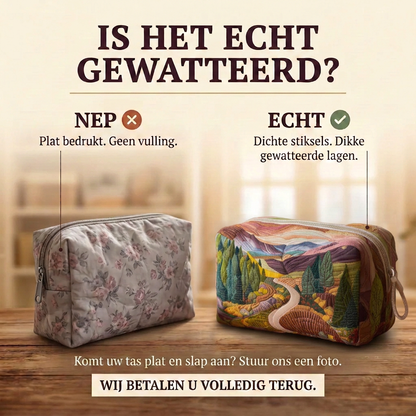 Gewatteerde make-uptas Vredige Vallei