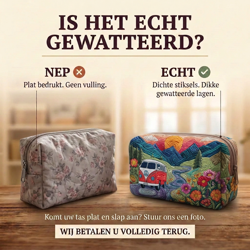Gewatteerde make-uptas Vrije Horizon