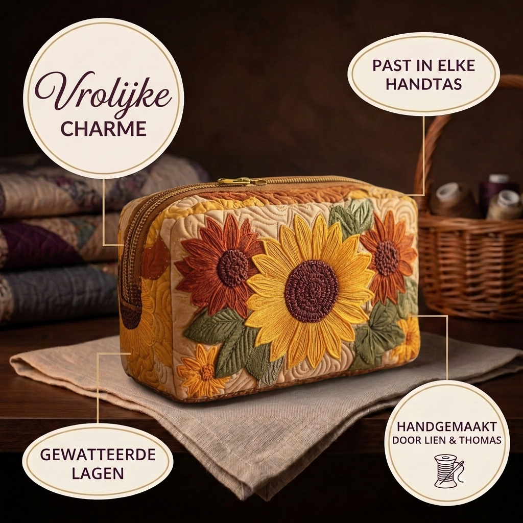 Gewatteerde make-uptas Vrolijke Charme