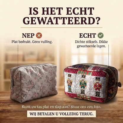 Gewatteerde make-uptas Vrolijke Notenkraker