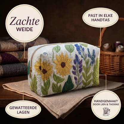 Gewatteerde make-uptas Zachte Weide