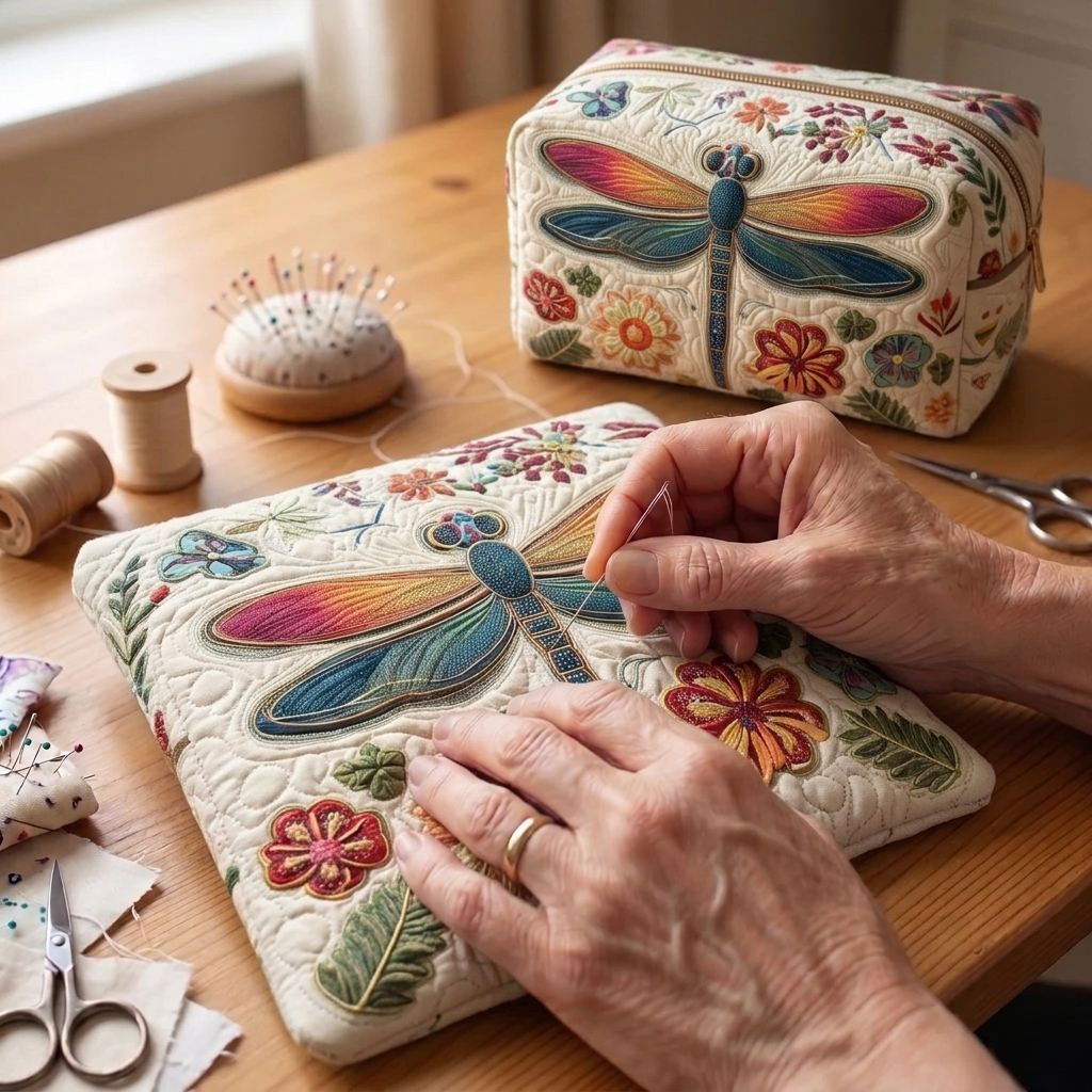 Gewatteerde make-uptas Zomerbries