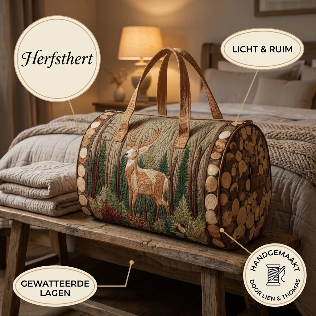 Gewatteerde reistas Herfsthert