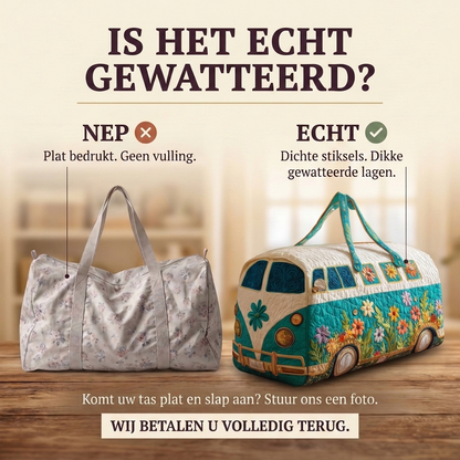 Gewatteerde reistas Bloemenbusje