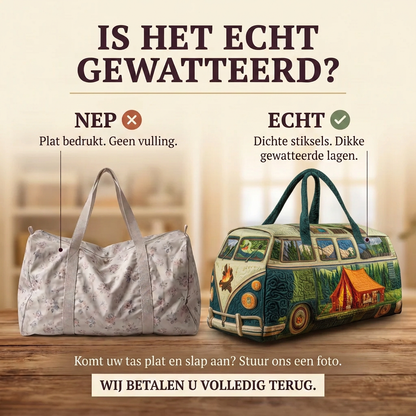 Gewatteerde reistas Kampeerbusje