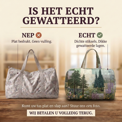 Gewatteerde reistas Bosdroom