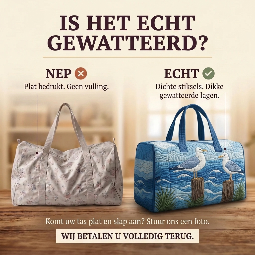 Gewatteerde reistas Vleugels van de Haven