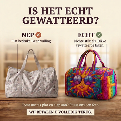 Gewatteerde reistas Vrolijke Hippiezon