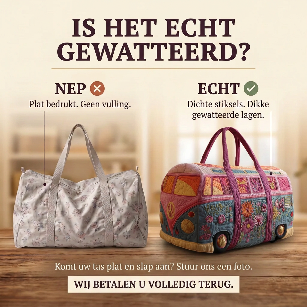 Gewatteerde reistas Retrobries