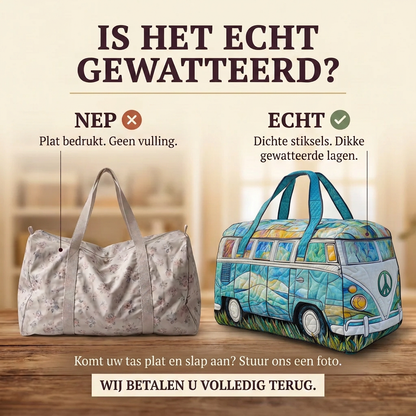 Gewatteerde reistas Ritme langs de Weg