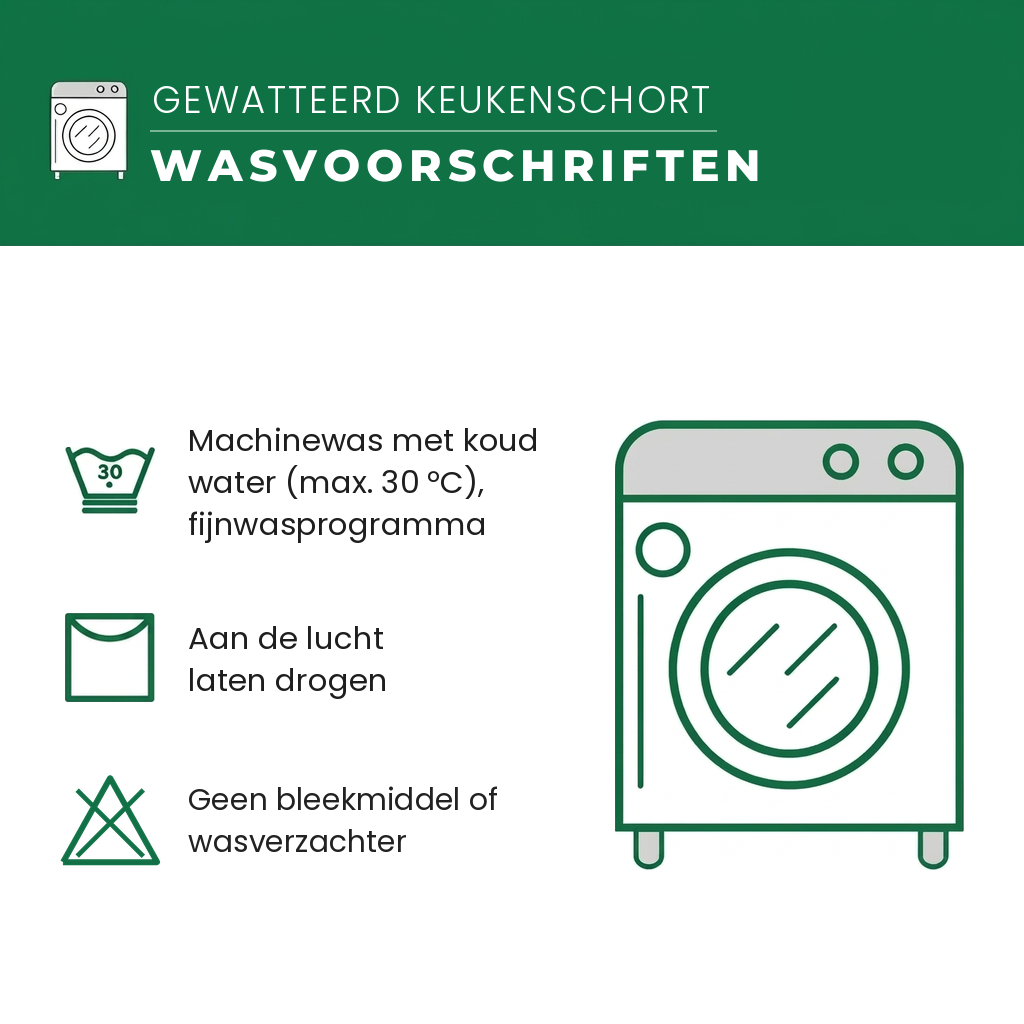 Gewatteerd keukenschort Herfstboeket