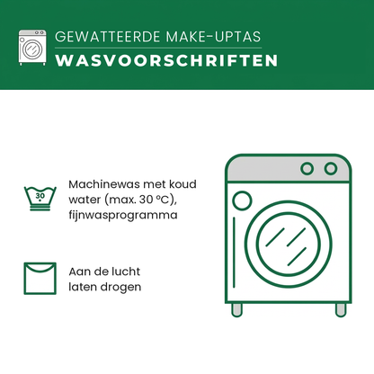 Gewatteerde make-uptas Gloed van Harmonie