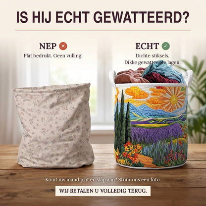 Gewatteerde wasmand Stralende weide