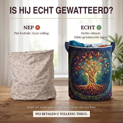 Gewatteerde wasmand Hemelse eik