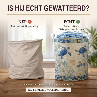 Gewatteerde wasmand Rust aan de kust