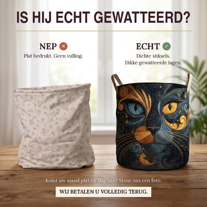 Gewatteerde wasmand Sterrenkat