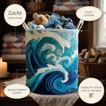 Gewatteerde wasmand Zacht zeeschuim