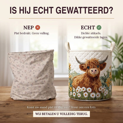 Gewatteerde wasmand Charme van de Highlands
