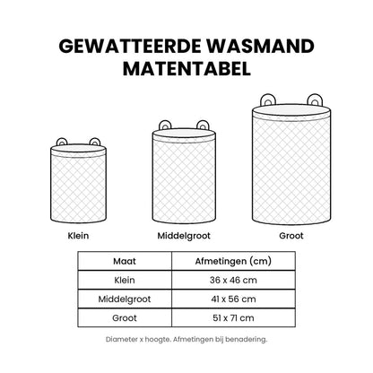 Gewatteerde wasmand Oud woud