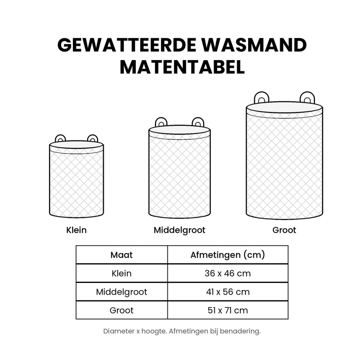Gewatteerde wasmand Licht uit de wortels