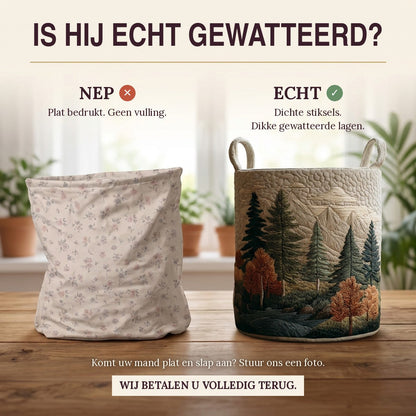 Gewatteerde wasmand Bergzicht