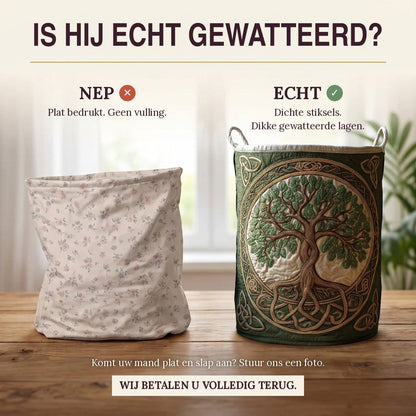 Gewatteerde wasmand Wortels van de natuur