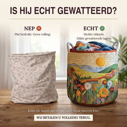 Gewatteerde wasmand Lenteweide